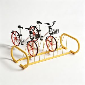 Bicycle Bike Parking Rack U Shape Tube Frame Slotted Design Powder Coated Steel Factory Park