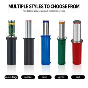 Automatic Hydraulic Stainless Steel Rising Bollard for Entrance Control Driveway Sidewalk Garage School with Custom Color Powder Coating Lock System