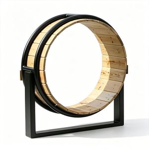 Pet Training Dog Park Running Wheel Tread Large Frame Wooden Metal Indoor
