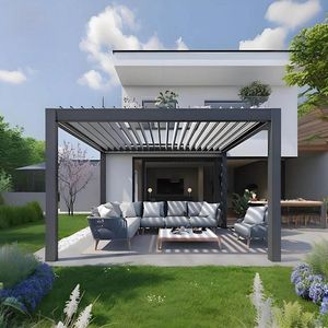 Bioclimatic Aluminum Pergola Louvered Roof for Garden