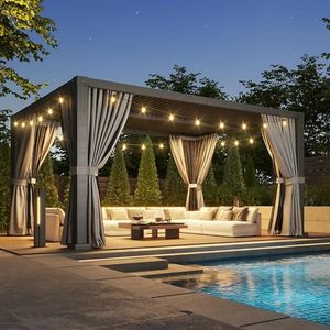 Custom Aluminum Louvered Garden Pergola OEM ODM Factory Service