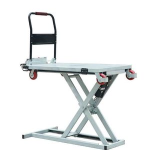 Platform Scissor Lift Electric Trolley for Factory Cargo Lifting Airport Station Terminal Mall Warehouse with Kd Structure Non Slip Deck